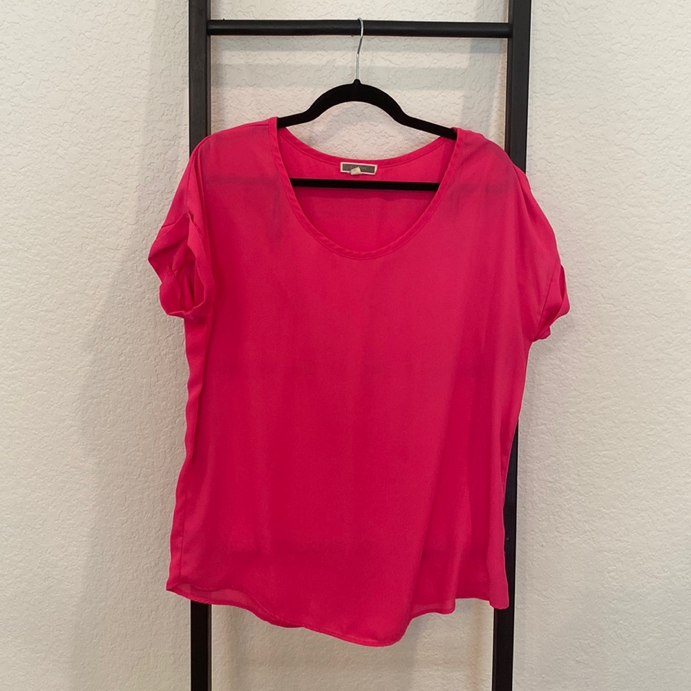 Hot pink blouse